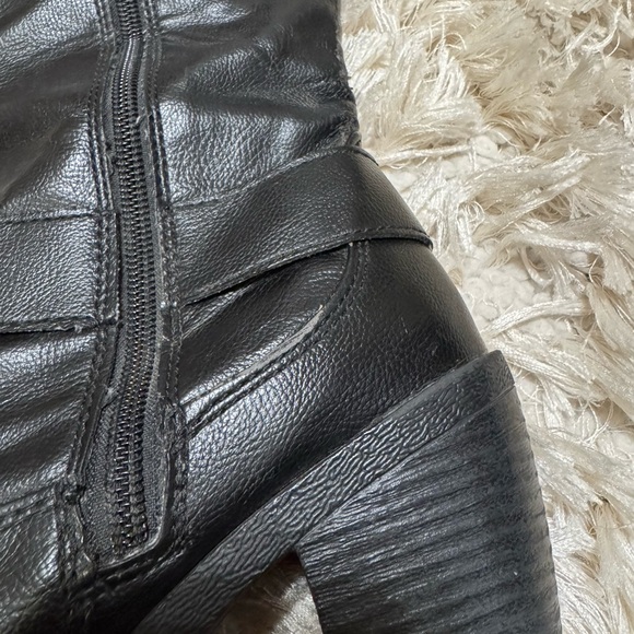 USED BOC Born Concept Lara Black Knee High Leather Black Boots C50409 Size 9 - Picture 12 of 16